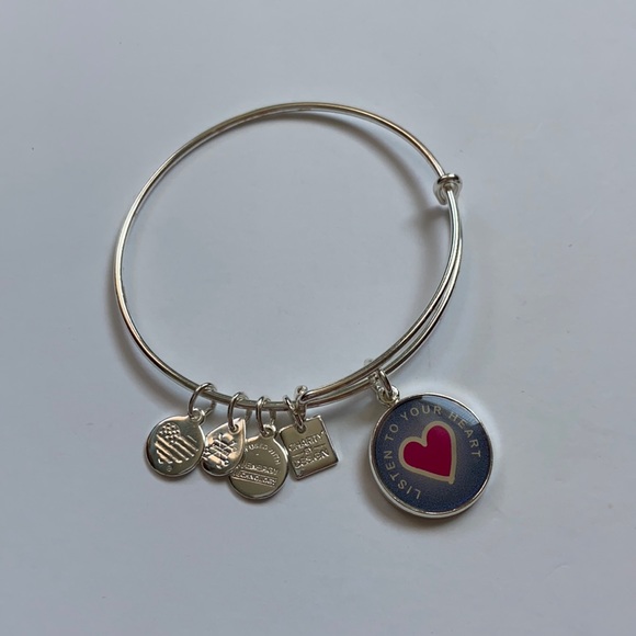 Alex and Ani Jewelry - Alex and Ani Listen to Your Heart  charm bracelet